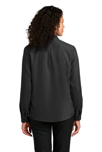 LW401 Port Authority ® Ladies Long Sleeve Performance Staff Shirt - BLK