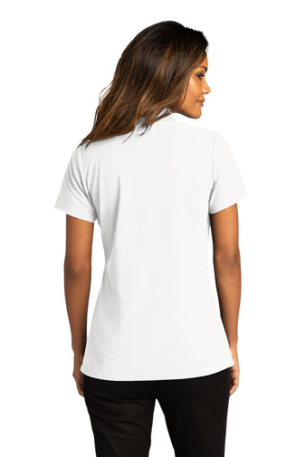 LK110- Port Authority® Ladies Dry Zone® UV Micro-Mesh Polo - WHITE