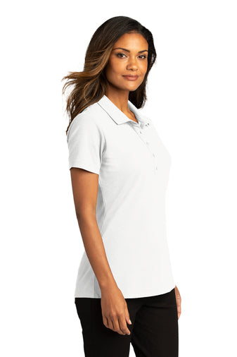 LK110- Port Authority® Ladies Dry Zone® UV Micro-Mesh Polo - WHITE