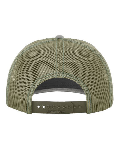 Richardson - Oil Cloth Trucker Cap - 112WF Khaki/ Loden