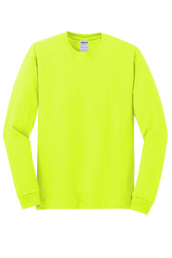 5400 Gildan® - Heavy Cotton™ 100% Cotton Long Sleeve T-Shirt - Safety Yellow