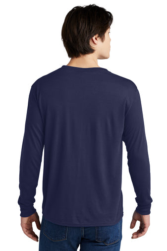 Jerzees® Dri-Power® 100% Polyester Long Sleeve T-Shirt - Navy