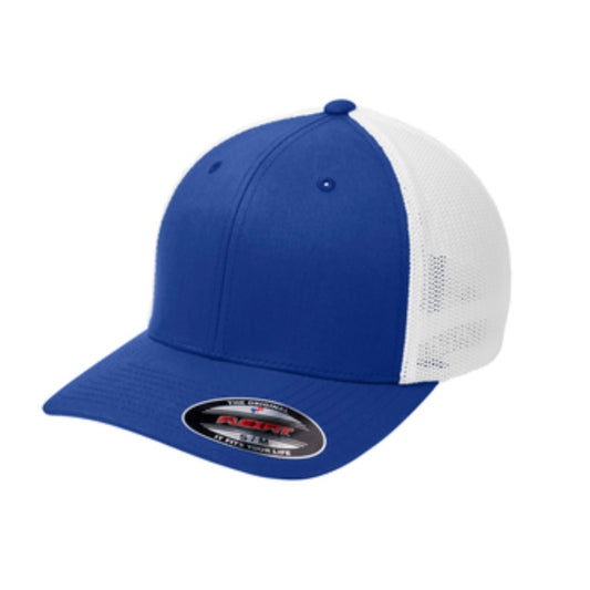 C812 - Port Authority® Flexfit® Mesh Back Cap L/XL WHT/RYL