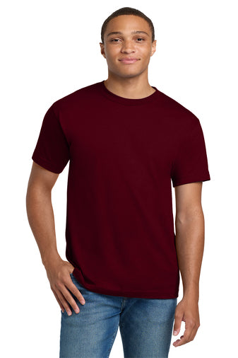 5180 Hanes® Beefy-T® - 100% Cotton T-Shirt - Maroon