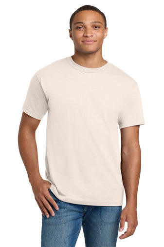 5180 Hanes® Beefy-T® - 100% Cotton T-Shirt - Natural