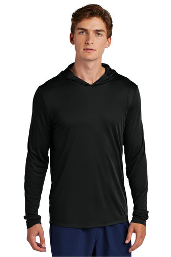 ST420LSH Sport-Tek® Posi-UV® Pro Long Sleeve Hoodie - Black