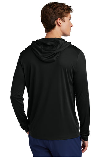 ST420LSH Sport-Tek® Posi-UV® Pro Long Sleeve Hoodie - Black