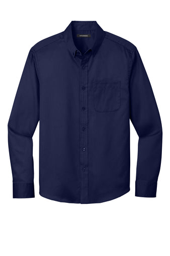 MEN W808 Port Authority® Long Sleeve SuperPro React™ Twill Shirt - SUNSET