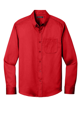 MEN W808 Port Authority® Long Sleeve SuperPro React™ Twill Shirt - SUNSET