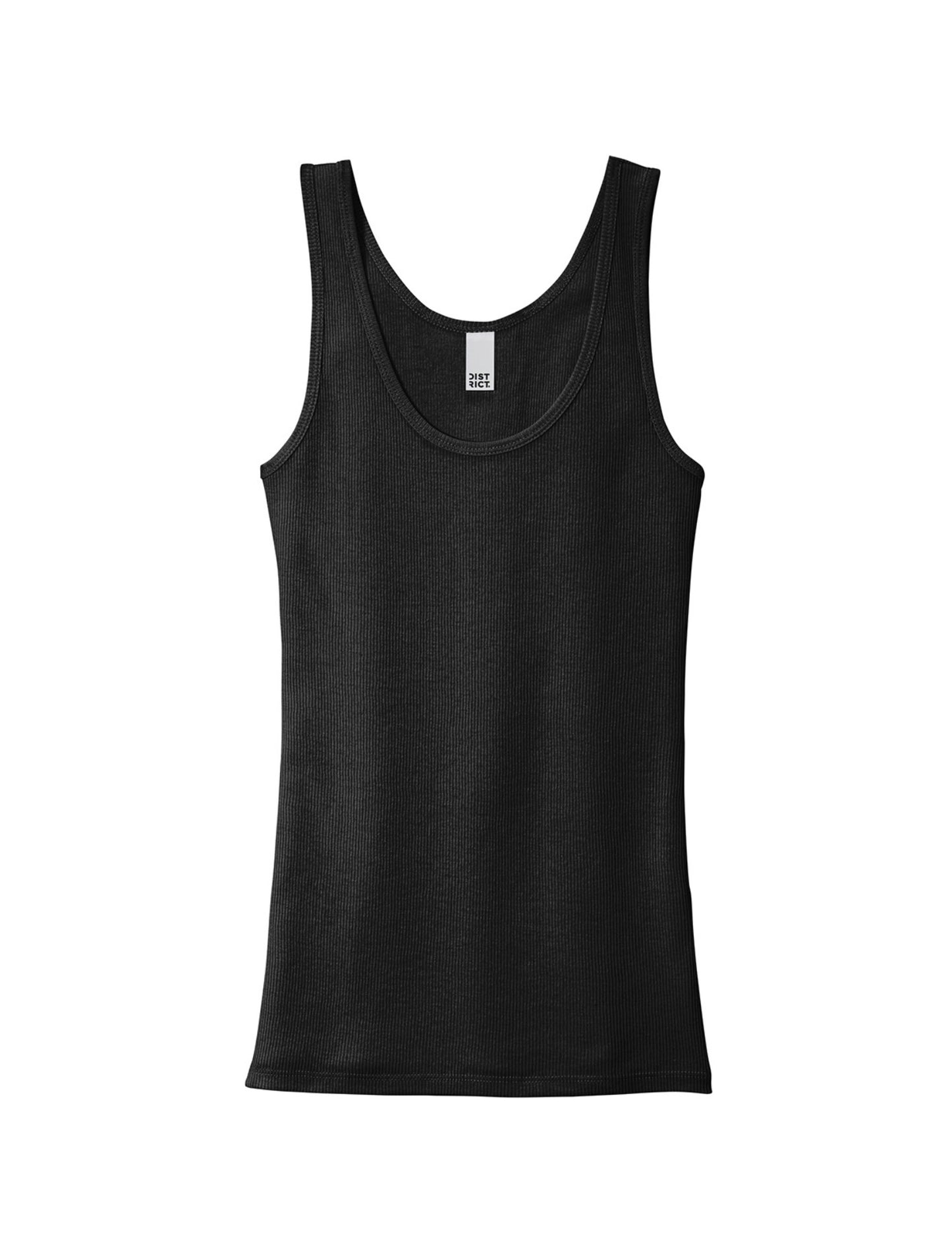 DT6021
District® Women’s V.I.T.™ Rib Tank - Black