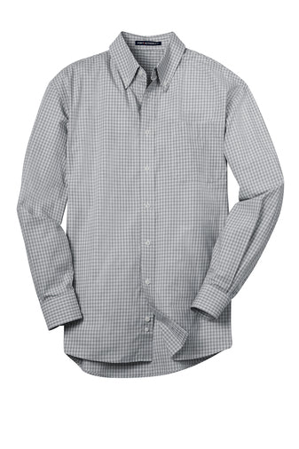 S639 Port Authority® Plaid Pattern Easy Care Shirt - SUNSET