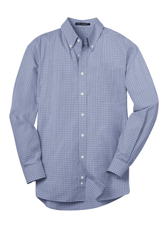 S639 Port Authority® Plaid Pattern Easy Care Shirt - SUNSET