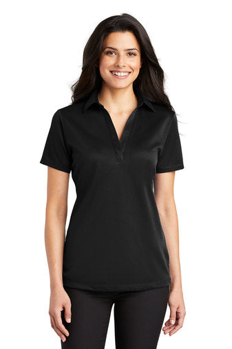 Port Authority® Ladies Silk Touch™ Performance Polo - BLK