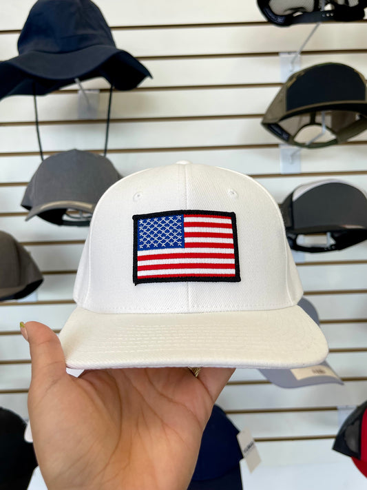 USA Flag Hat SnapBack curve bill