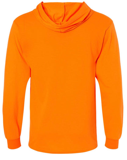 4930LSH- Fruit of the Loom - HD Cotton™ Jersey Hooded T-Shirt - SFTY ORNG