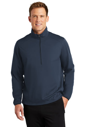 J716 Port Authority® Active 1/2-Zip Soft Shell Jacket