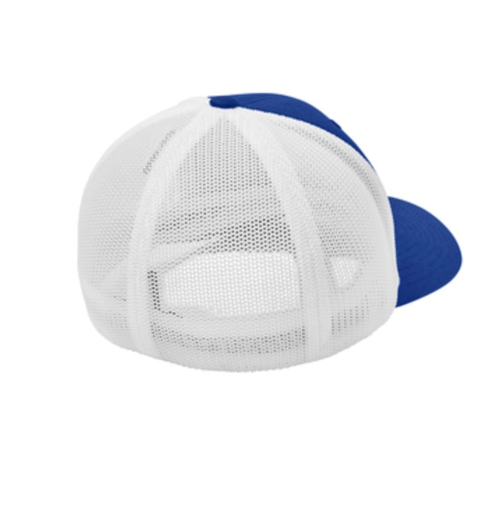 C812 - Port Authority® Flexfit® Mesh Back Cap L/XL WHT/RYL