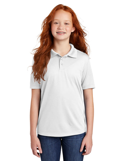 YST640 Sport-Tek® Youth PosiCharge® RacerMesh® Polo