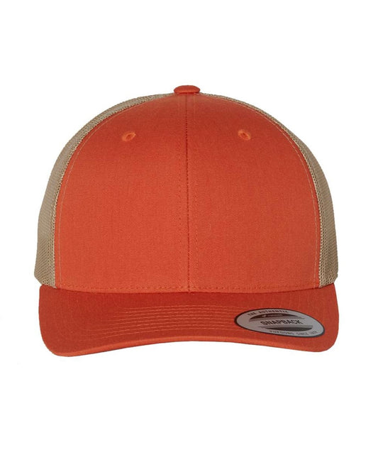 YP Classics - Retro Trucker Cap - 6606 RUSTIC ORANGE KHAKI