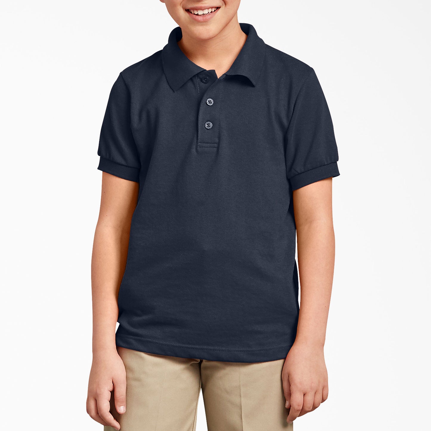 DICKIES Kids' Piqué Short Sleeve Polo, 4-20