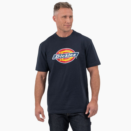 DICKIES Short Sleeve Tri-Color Logo Graphic T-Shirt NVY