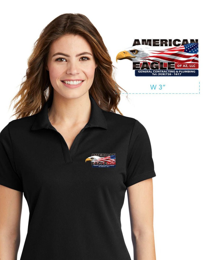 AMERICAN EAGLE -- LST640 Sport-Tek® Ladies PosiCharge® RacerMesh® Polo